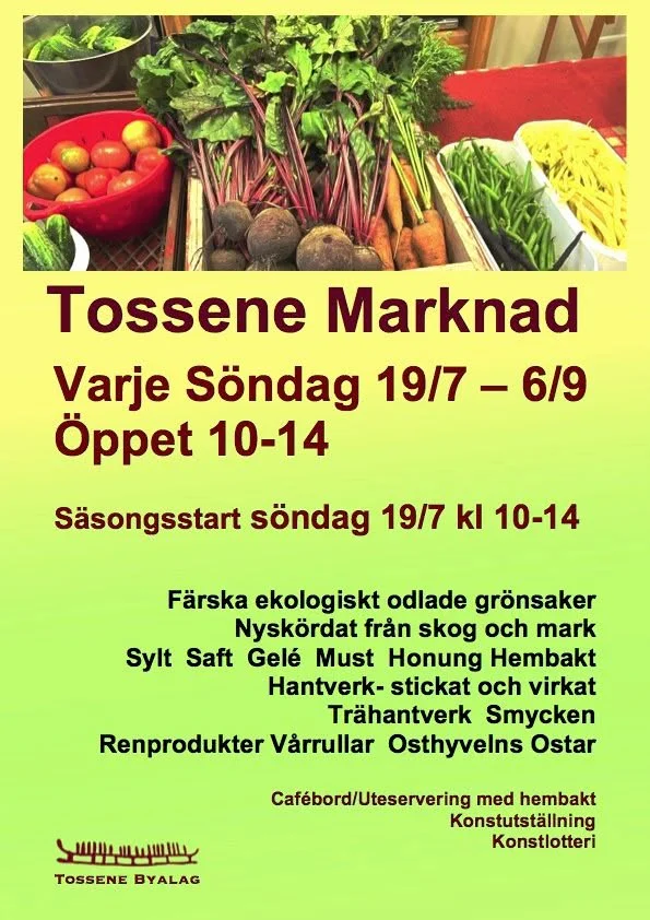 Matmarknad i Tossene