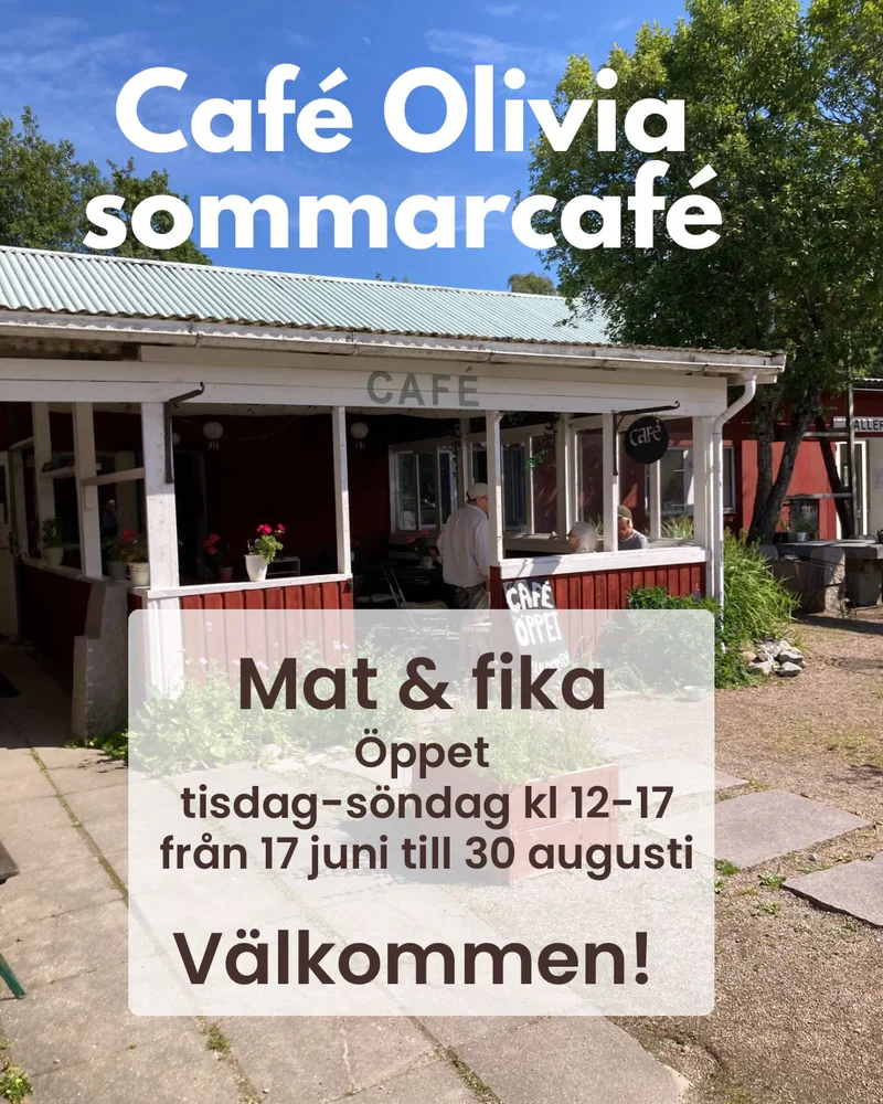 Café Olivia sommarcafé mat och fika